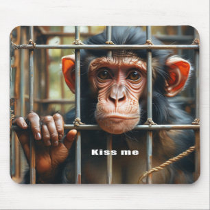 Monkey mouse pad