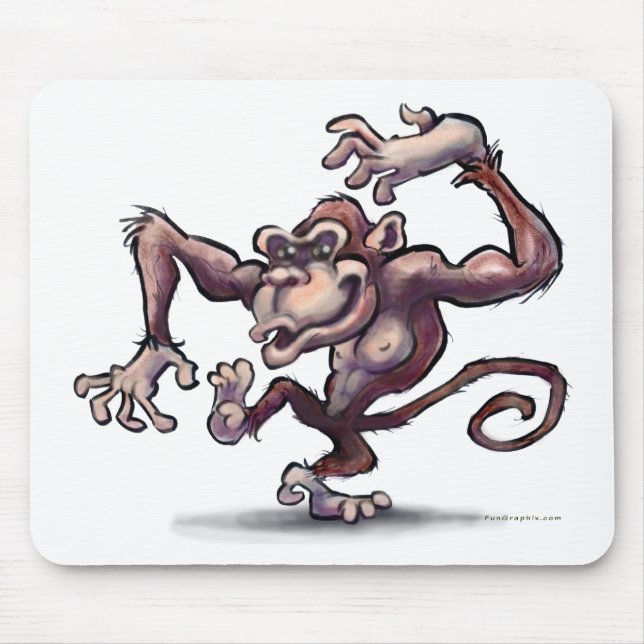 Monkey Mouse Pad (Front)
