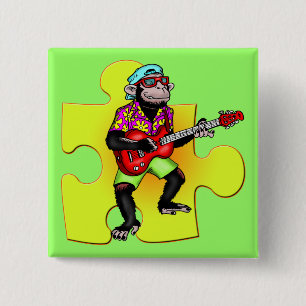 Monkey Musician Buttons