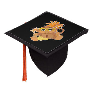 Monkey Nerd  Graduation Cap Topper