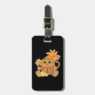 Monkey Nerd Luggage Tag