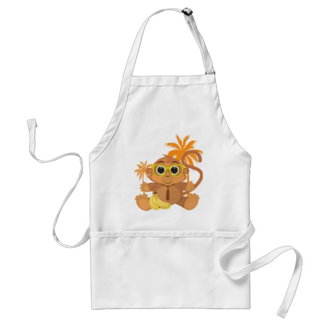 Monkey Nerd Standard Apron (Front)