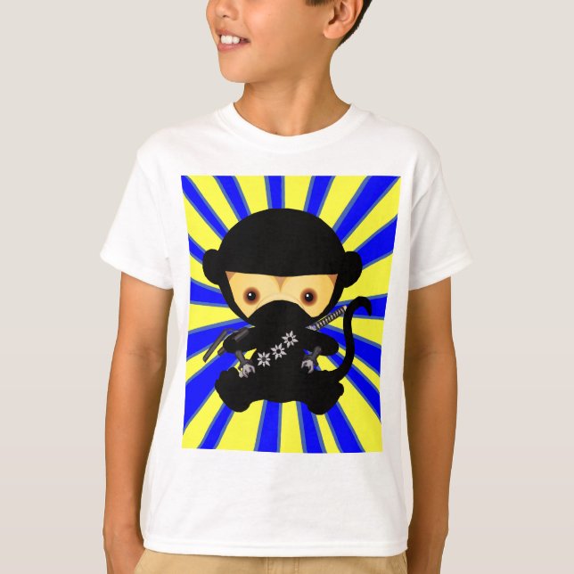 Monkey Ninja Kawaii T-Shirt (Front)
