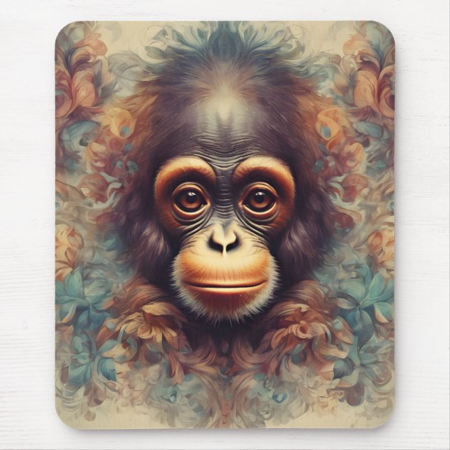 Monkey no 1 mouse pad (Front)
