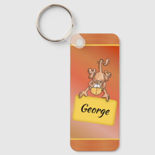 Monkey On A Chain Keychain