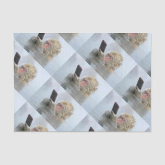 monkey on a screen tissue paper