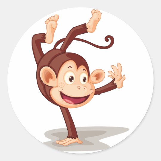 Monkey On One Hand Stickers