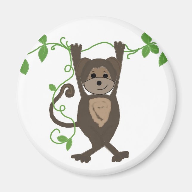 Monkey on the Vines Magnet (Front)