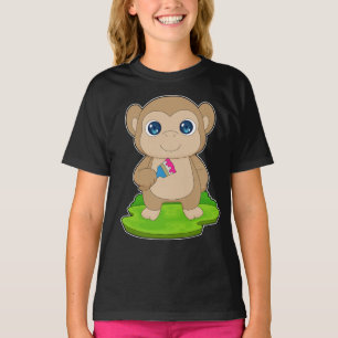 Monkey Painter Paint brush Painting T-Shirt