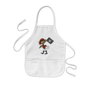 Monkey Pirate With Flag Tshirts and Gifts Kids Apron