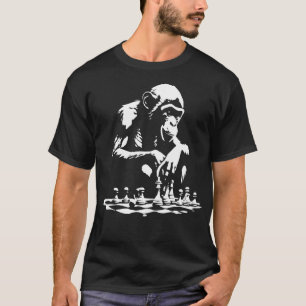 monkey play chess 1 T-Shirt