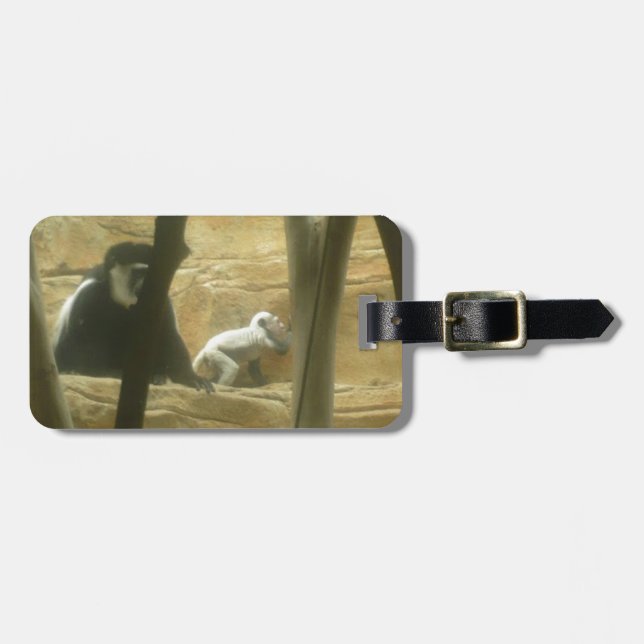 Monkey Play Luggage Tag (Front Horizontal)