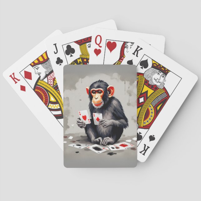 MONKEY PLAYING CARDS (Back)