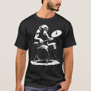 monkey playing on the drums T-Shirt