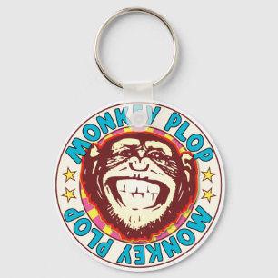 Monkey Plop Keychain