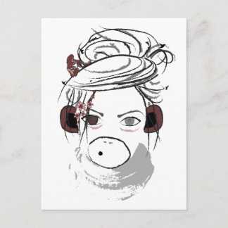 monkey. postcard