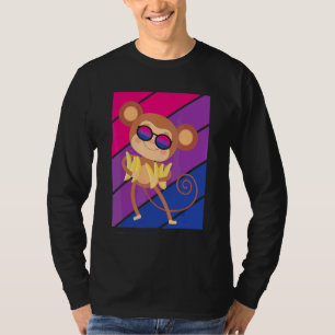 Monkey Pride Bisexual Flag Lgbtq Proud Ally Pride T-Shirt
