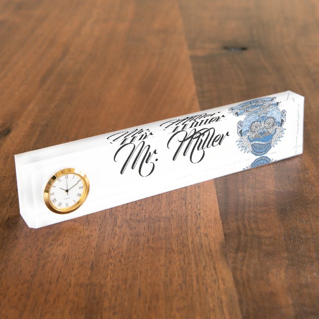 Monkey Primate Fun Animal Office Destiny Destiny'S Nameplate (Side)