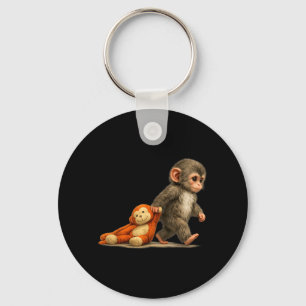 Monkey Punch Baby Macaque Little Punch Big Cute Keychain