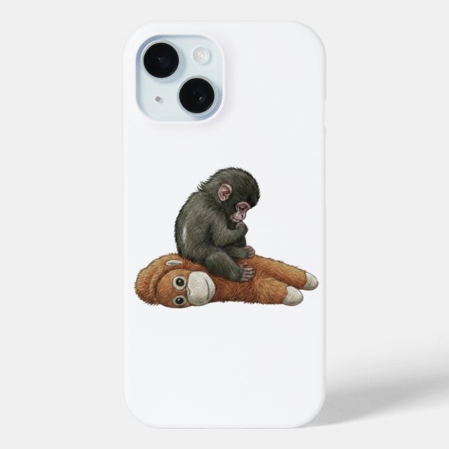 Monkey Punch, Baby Monkey Orangutan Hug  Case-Mate iPhone Case (Back)