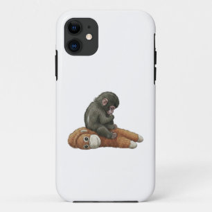 Monkey Punch, Baby Monkey Orangutan Hug  iPhone 11 Case