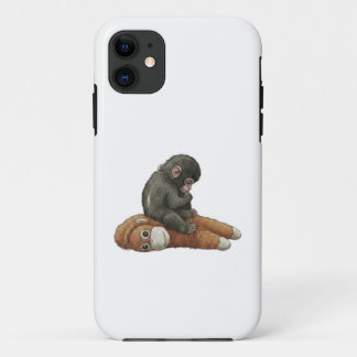 Monkey Punch, Baby Monkey Orangutan Hug  iPhone 11 Case