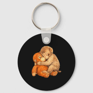 Monkey punch graphic tee keychain