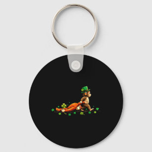 Monkey punch meme little punch toy st patricks day keychain