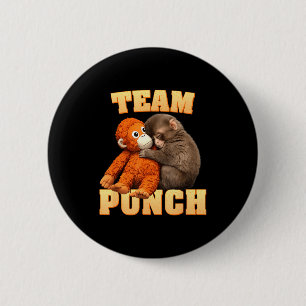 Monkey punch team punch  2 inch round button