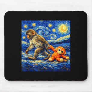 Monkey punch team punch baby monkey mouse pad