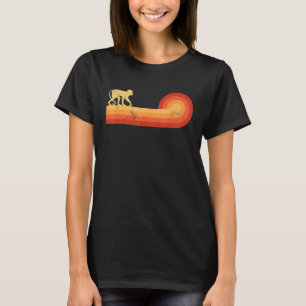 Monkey Retro Vintage 60s 70s Sunset Mammal Ape Zoo T-Shirt