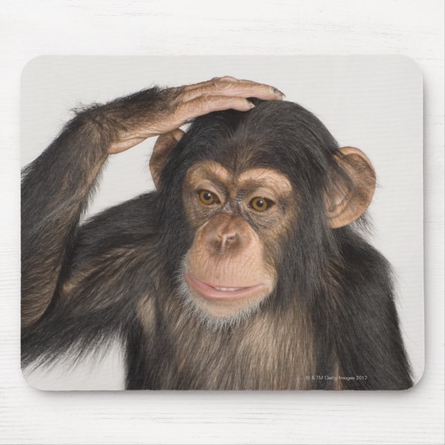 Monkey scratching its head mouse pad (Front)
