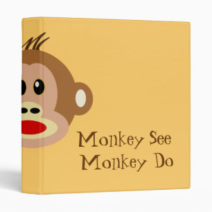 Monkey See Monkey Do Binder
