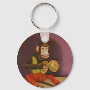 Monkey See Monkey Do Keychain