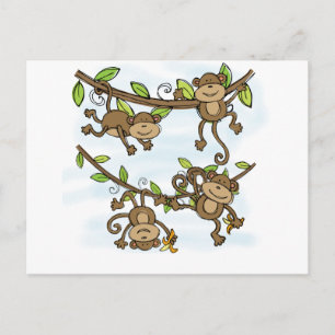Monkey Shine Postcard