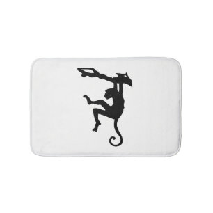 Monkey Silhouette Bath Mat