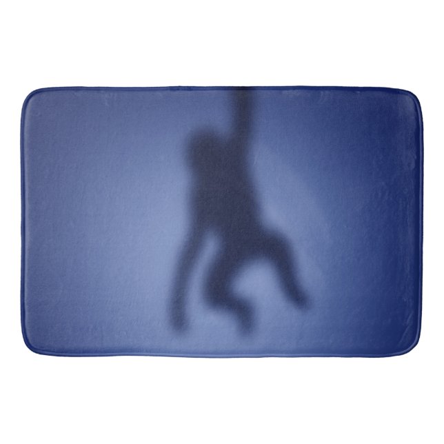 Monkey silhouette bath mat (Front)