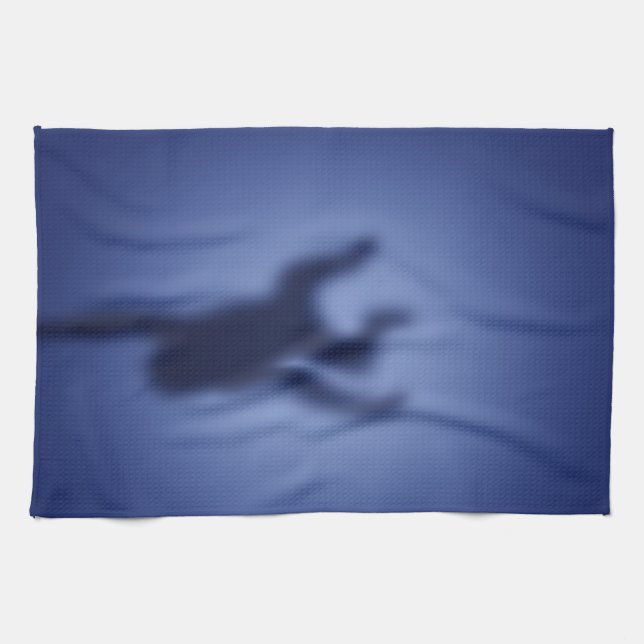 Monkey silhouette kitchen towel (Horizontal)