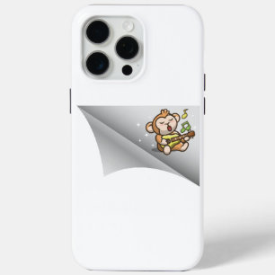monkey sing under the patch iPhone 15 pro max case