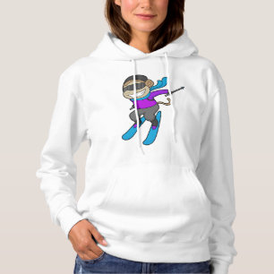 Monkey Skier Ski Hoodie