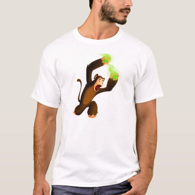 Monkey Slinging Poison Poo T-Shirt (Front)