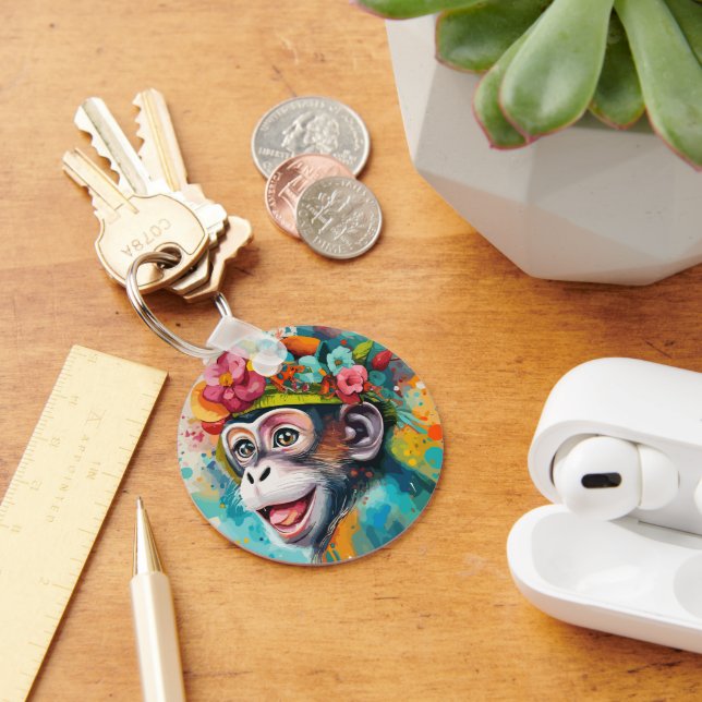 Monkey Smiling Keychain (Desk)