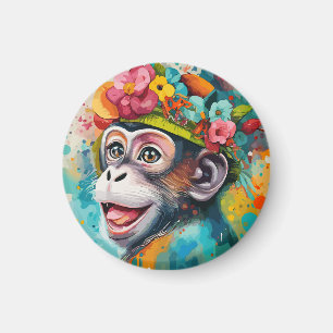 Monkey Smiling Magnet
