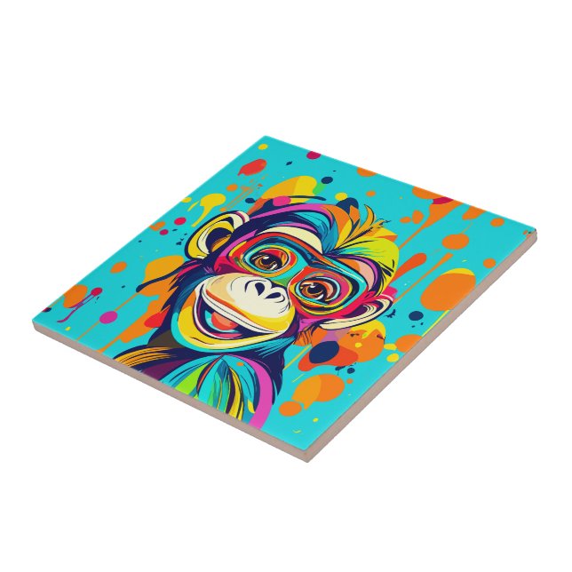 Monkey Smiling Tile (Side)