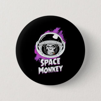 Monkey Space Monkey 2 Inch Round Button