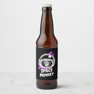 Monkey Space Monkey Beer Bottle Label