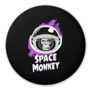 Monkey Space Monkey Ceramic Knob