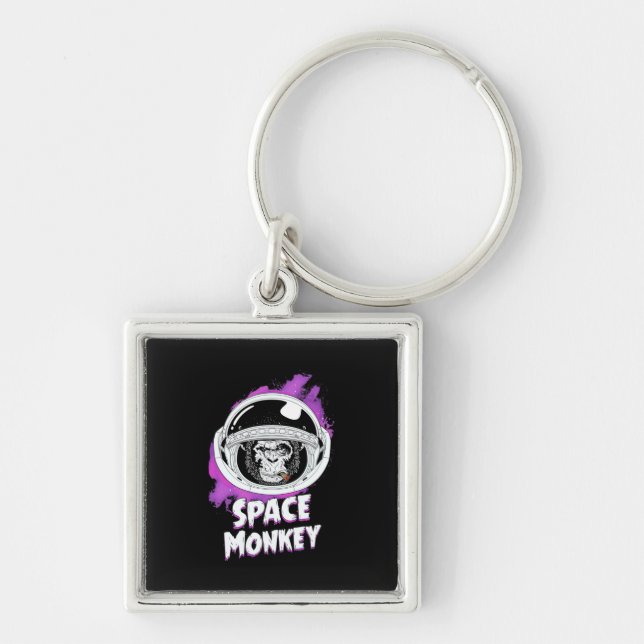 Monkey Space Monkey Keychain (Front)