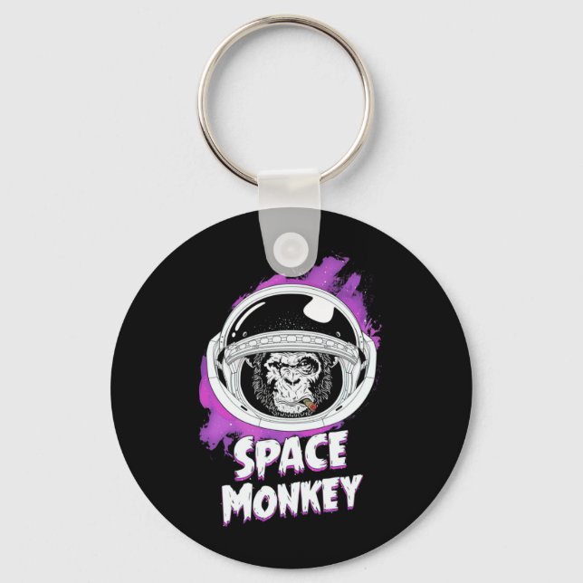Monkey Space Monkey Keychain (Front)