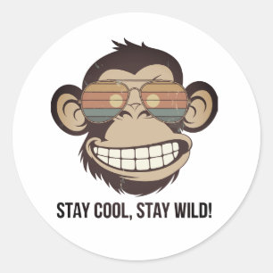Monkey Sticker Design